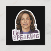 Kamala Harris I Am's話, Historic Disverts引用文 スクエア名刺 (裏面)