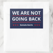 Kamala Harris - IIに戻らない 長方形シール (バッグ)