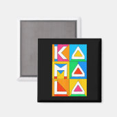 Kamala Harris Kilted Support For Harris 2024 Vote マグネット (正面/裏面)