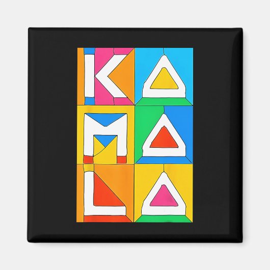 Kamala Harris Kilted Support For Harris 2024 Vote マグネット (正面)