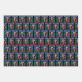 Kamala Harris Madam President Christmas Santa Hat ラッピングペーパーシート (正面)