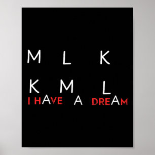 Kamala Harris Mlk Kml私は夢の選挙の予選を持っている ポスター