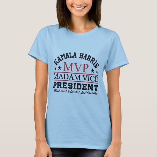 Kamala Harris MVP 2024ミニマリスト Tシャツ (正面)