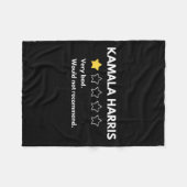 Kamala Harris One 1つ星の評価が非常に悪い フリースブランケット (正面(横))
