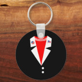 Kamala Harris Pantsuit Costume Party Female Presid キーホルダー (正面)