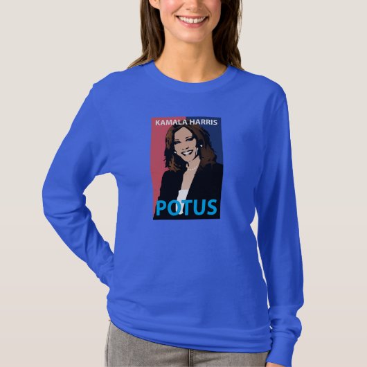 Kamala Harris "POTUS" Tシャツ (正面)