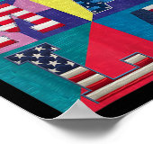 Kamala Harris Quilted Show Your Support For Harris ポスター (角)