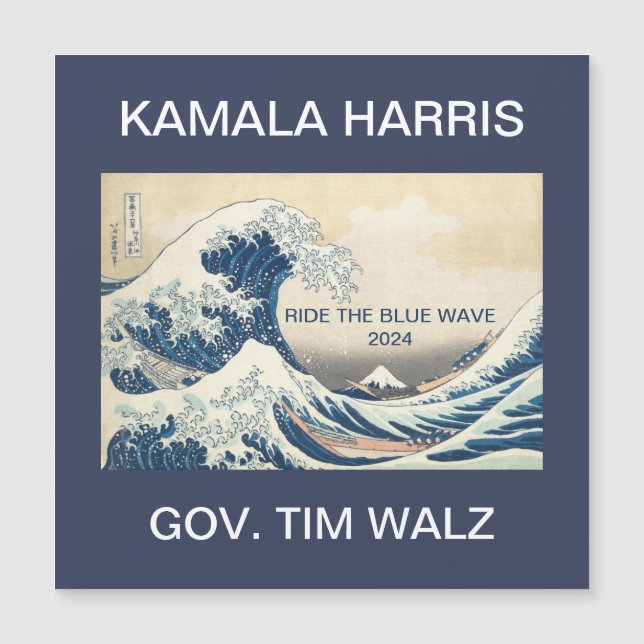 KAMALA HARRIS RIDE THE BLUE WAVE 2024 (正面)