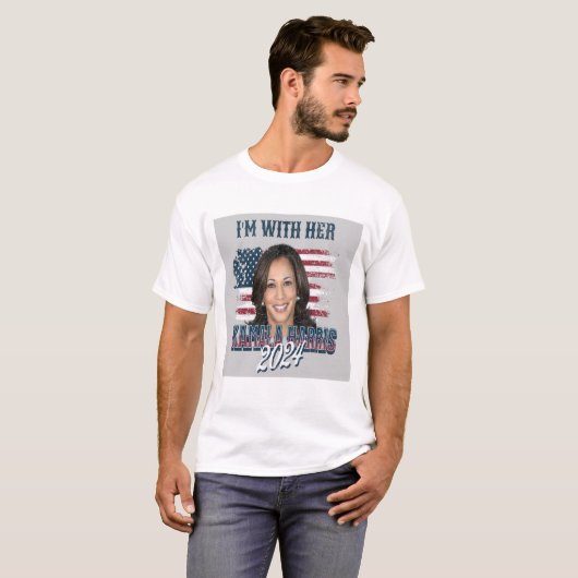 kamala harris shirt tシャツ (正面フル)