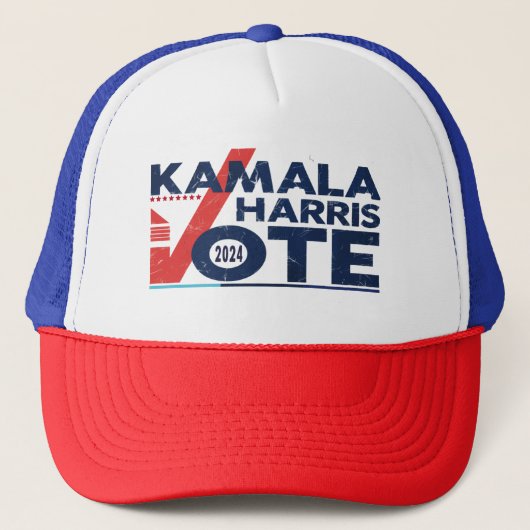 Kamala Harris T-Shirtの投票 キャップ (正面)