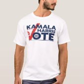 Kamala Harris T-Shirtの投票 Tシャツ (正面)