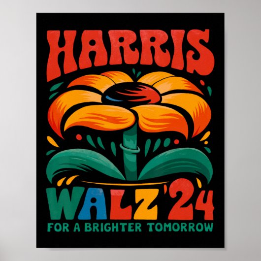 Kamala Harris Tim W 2024平和Lgbt Harris W Waltz ポスター (正面)