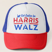 Kamala Harris Tim Walzのキャットレディース、ハリス・ウォルズ キャップ (正面)