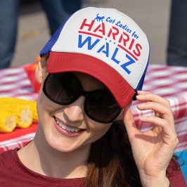 Kamala Harris Tim Walzのキャットレディース、ハリス・ウォルズ キャップ