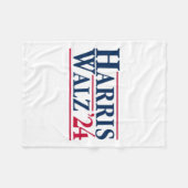 Kamala Harris Tim Walz社長ブラット・キャット・ラディー フリースブランケット (正面(横))