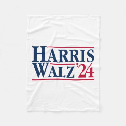 Kamala Harris Tim Walz社長ブラット・キャット・ラディー フリースブランケット (正面)