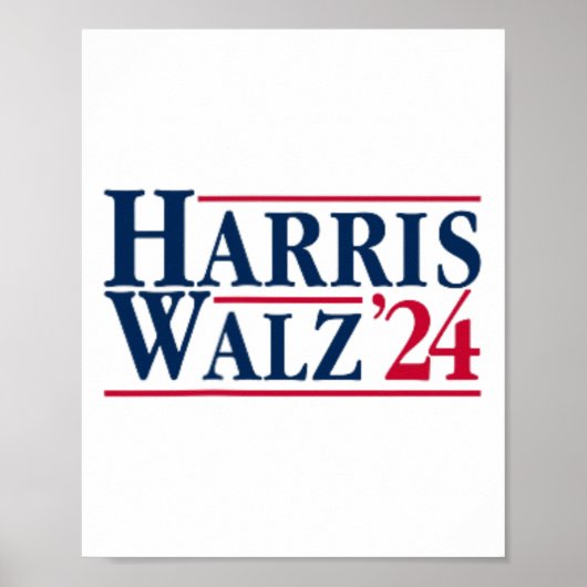 Kamala Harris Tim Walz社長ブラット・キャット・ラディー ポスター (正面)
