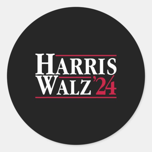 Kamala Harris Tim Walz社長ブラット・キャット・ラディー ラウンドシール (正面)
