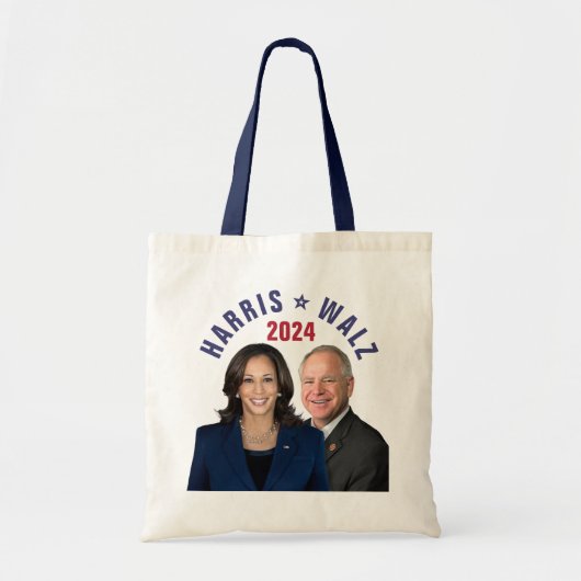 Kamala Harris Tim Walz 2024大統領副社長の写真 トートバッグ (正面)