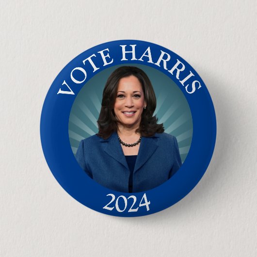 Kamala Harris Tim Walz 2024投票民主党大統領 缶バッジ (正面)