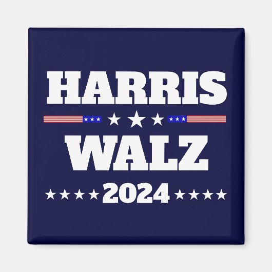 Kamala Harris Tim Walz 2024米国大統領選挙キャンペーン マグネット (正面)
