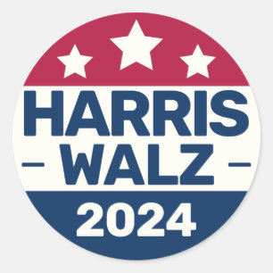 Kamala Harris Tim Walz campaign 2024大統領選挙 ラウンドシール