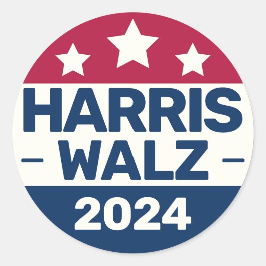Kamala Harris Tim Walz campaign 2024大統領選挙 ラウンドシール (正面)
