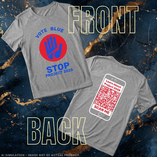 Kamala Harris Tim Walz Vote ストップ Blue  Project 202 トライブレンドＴシャツ