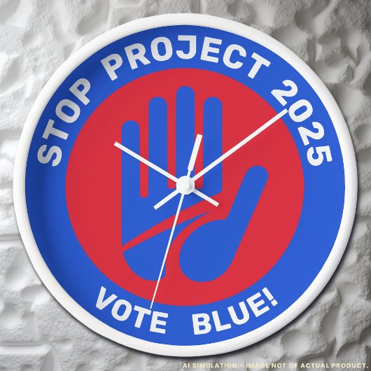 Kamala Harris Tim Walz Vote ストップ Blue Project 202 壁時計