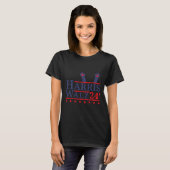 Kamala Harris Tim Wheimer 2用の子どものいない猫レディ Tシャツ (正面フル)