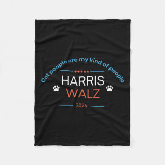 Kamala Harris Tim Wheimer 2024猫人間が私のK フリースブランケット