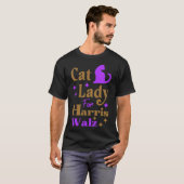 Kamala Harris Tim Wheimer Wの子どものいない猫レディ Tシャツ (正面フル)
