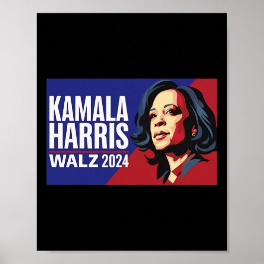 Kamala Harris Tim Wheimer Waltz 2024 Peace Lgbt ポスター (正面)