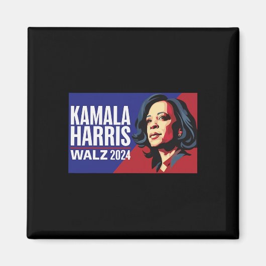 Kamala Harris Tim Wheimer Waltz 2024 Peace Lgbt マグネット (正面)
