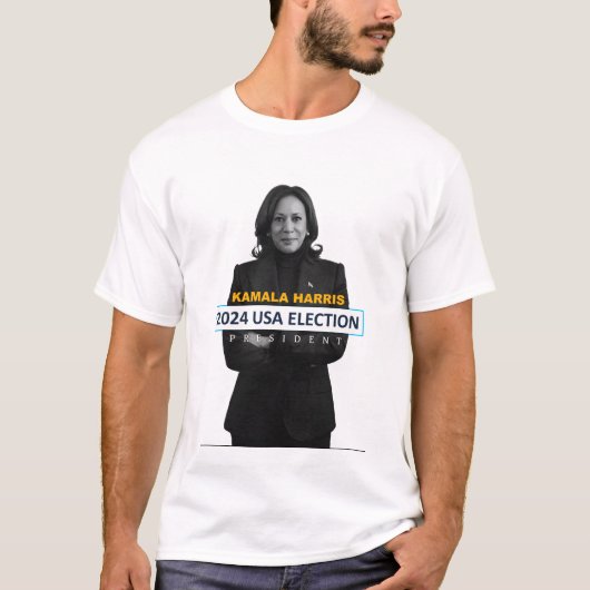 Kamala Harris USA 2024年の大統領選挙 Tシャツ (正面)