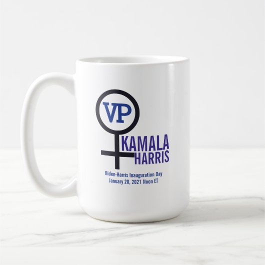 Kamala Harris VPファースト・ウーマン・バイスプレジデント コーヒーマグカップ (左)