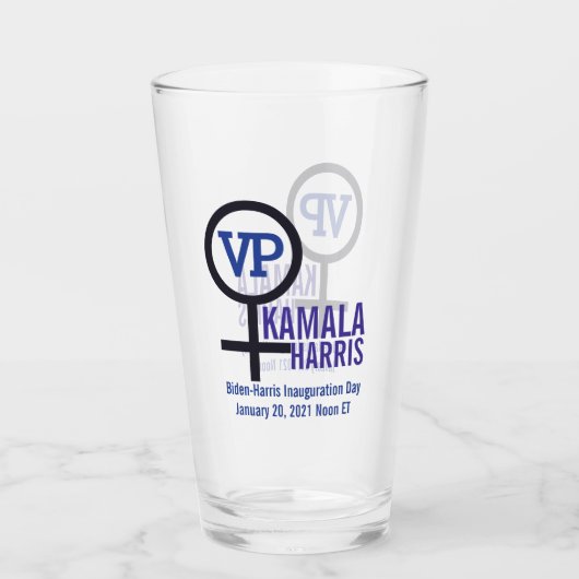 Kamala Harris VPファースト・ウーマン・バイスプレジデント タンブラーグラス (正面)
