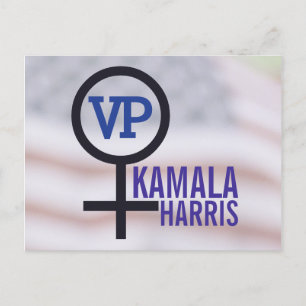 Kamala Harris VPファースト・ウーマン・バイスプレジデント ポストカード