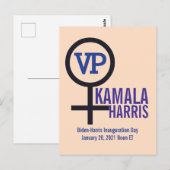 Kamala Harris VPファースト・ウーマン・バイスプレジデント ポストカード (正面/裏面)