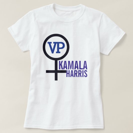 Kamala Harris VPファースト・ウーマン・バイスプレジデント Tシャツ (デザイン正面)