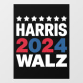 Kamala Harris Walz副社長へ ウィンドウサイン (シート)