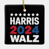 Kamala Harris Walz副社長へ セラミックオーナメント (正面)