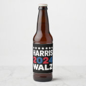 Kamala Harris Walz副社長へ ビールラベル (正面)