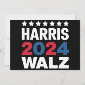 Kamala Harris Walz副社長へ 招待状 (正面)