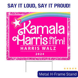 Kamala Harris Walz Yard Sign Madam President 2024 アウトドアサイン