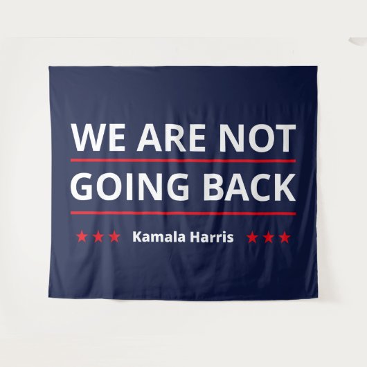 Kamala Harris - We Are Not Going Back II タペストリー (正面(横))