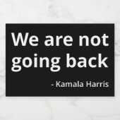 Kamala Harris - We Go Back III フードラベル (シングルラベル)