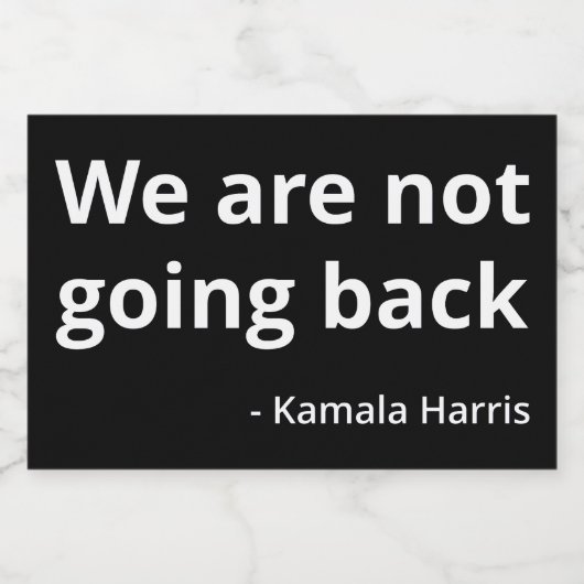 Kamala Harris - We Go Back III フードラベル (シングルラベル)