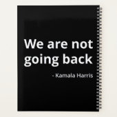 Kamala Harris - We Go Back III プランナー手帳 (裏面)