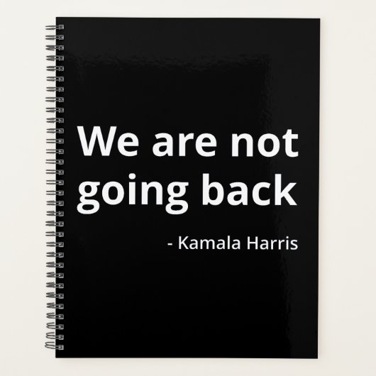 Kamala Harris - We Go Back III プランナー手帳 (正面)